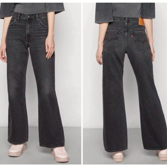Levi’s NWT baggy boot black wide leg jeans size 27 - Picture 1 of 15